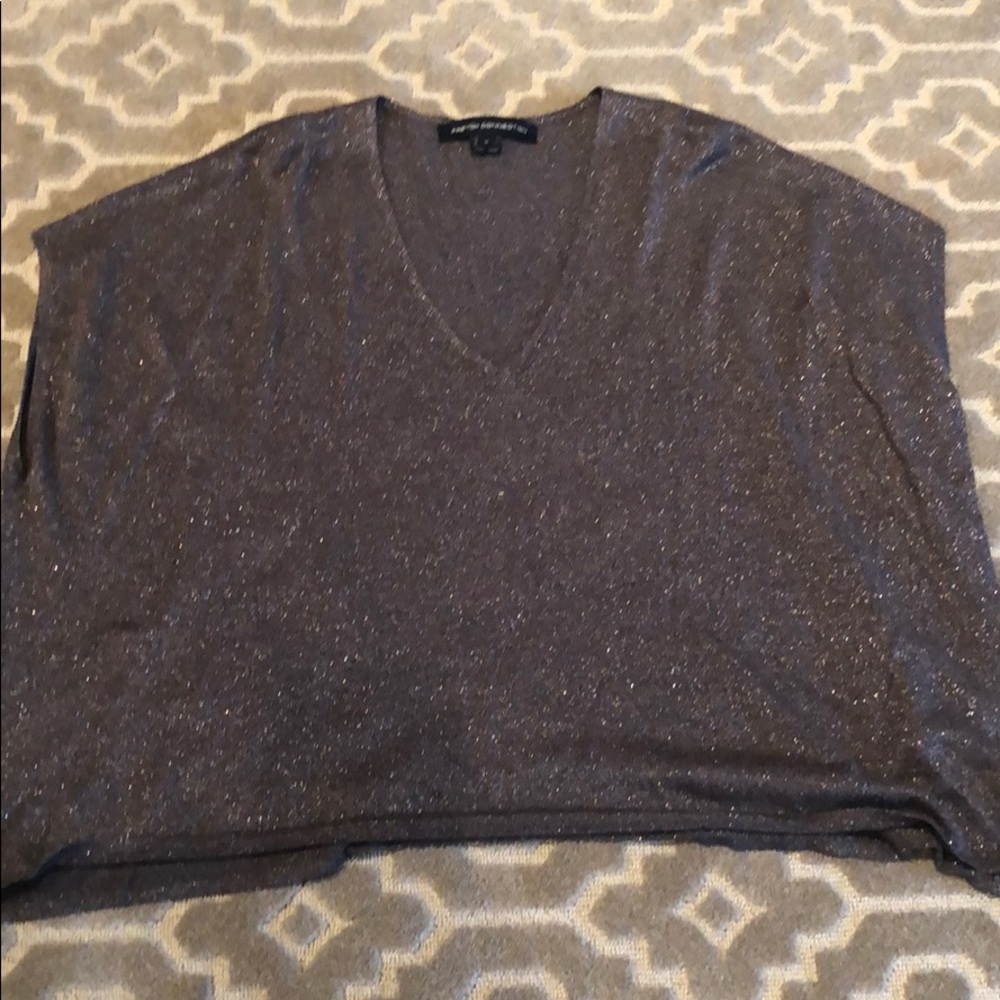 Glitter short sleeve top